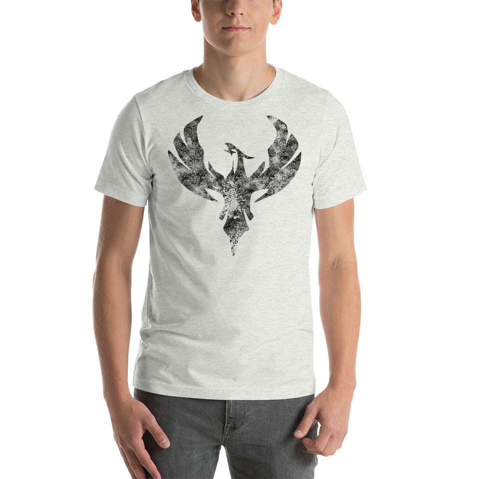 Reborn Republic Phoenix Black Logo Distressed