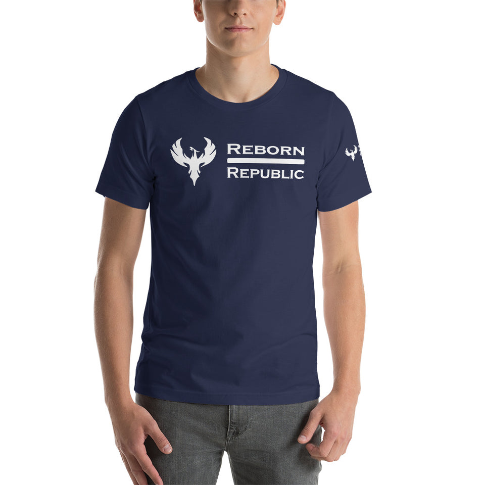 Reborn Republic White Logo T-Shirt